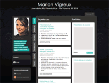 Tablet Screenshot of marion-vigreux.com